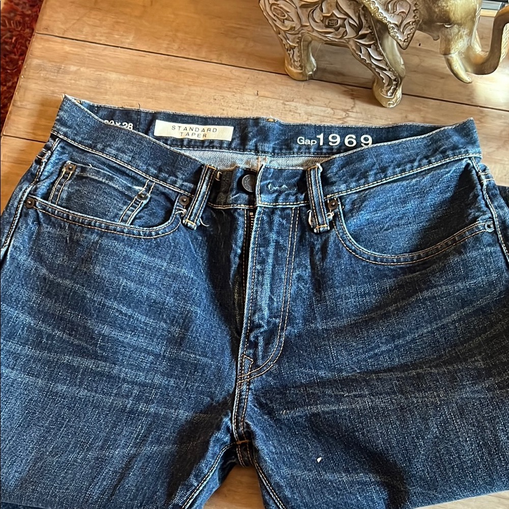 Gap 1969 Men's Blue Denim Jeans - Standar Taper legs Size 30 x 28